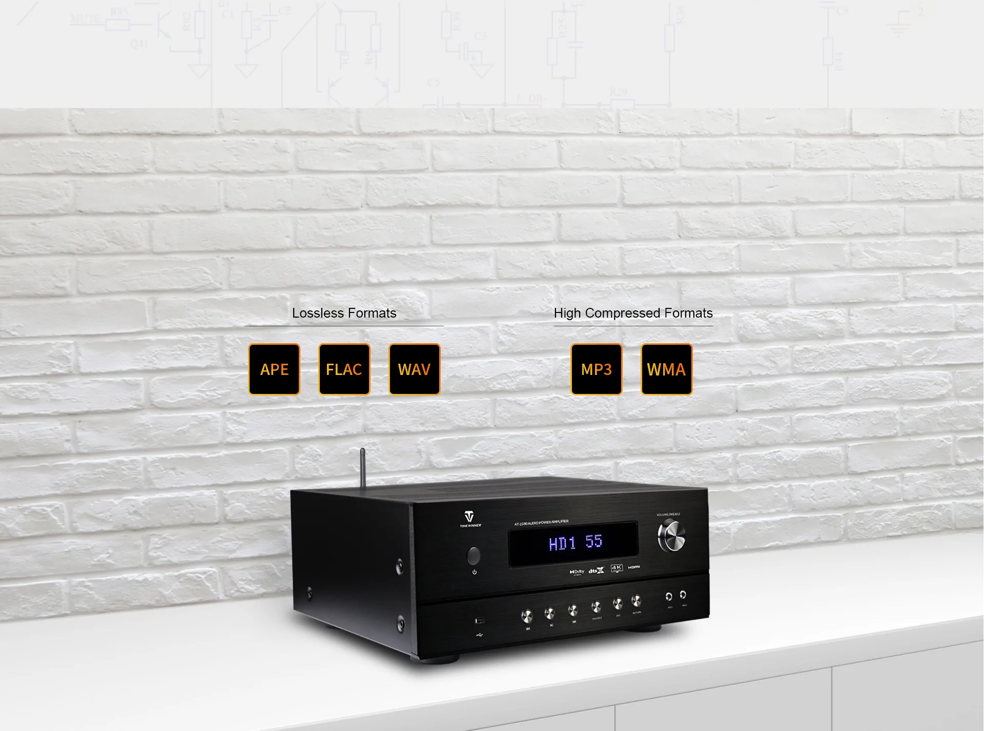 Ampli receiver xem phim ToneWinner AT-2180