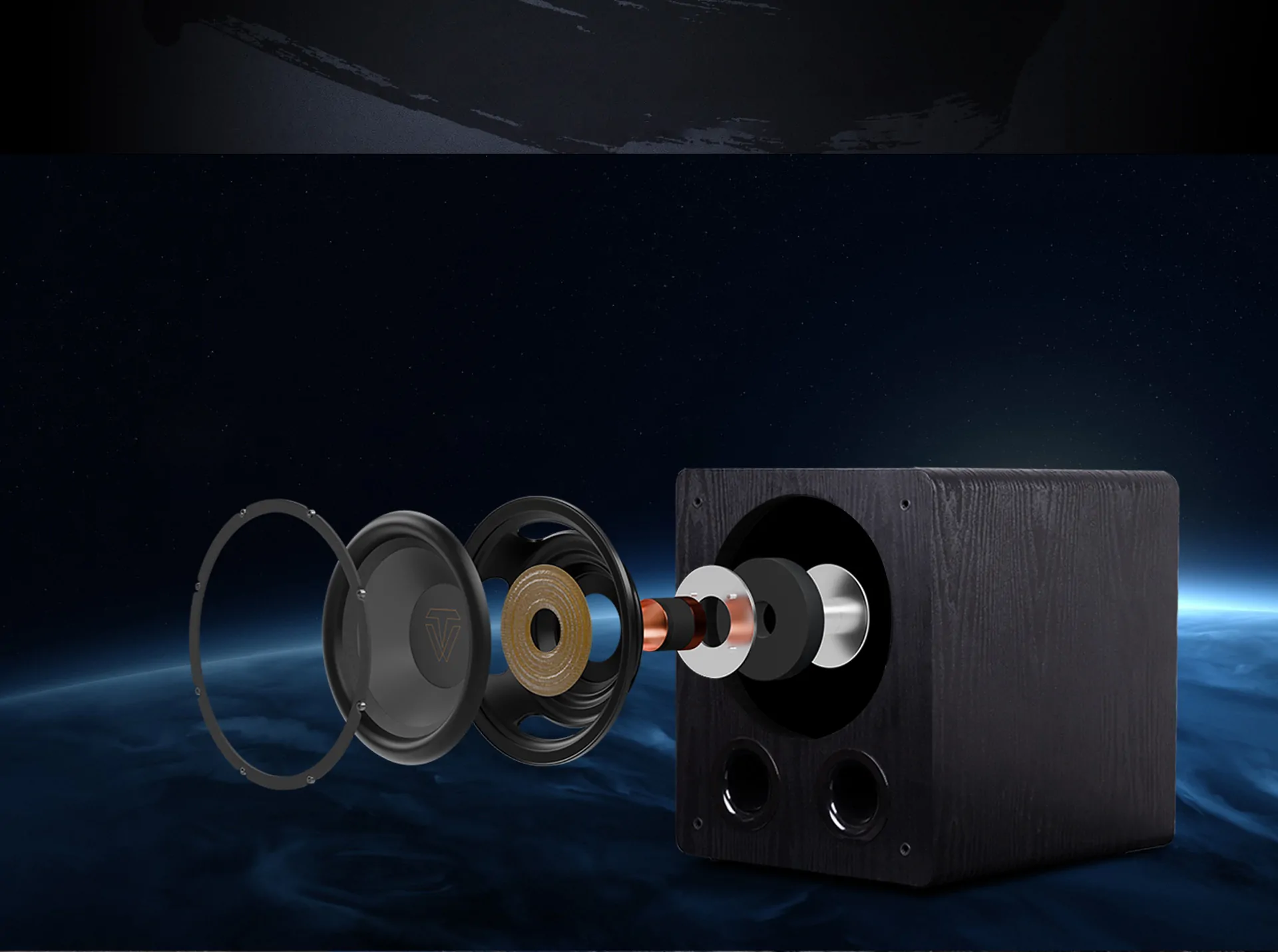 Tonewinner 10-inch bass wood 200W subwoofer