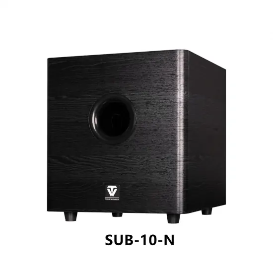Tonewinner 10 inch subwoofer black wood