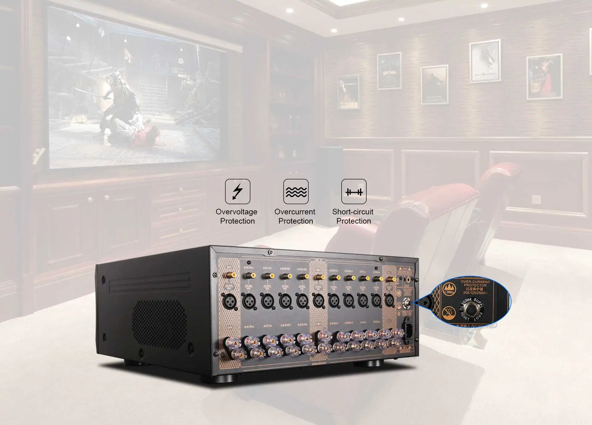 Tonewinner 11 ch home theatre audio pure power amplifier