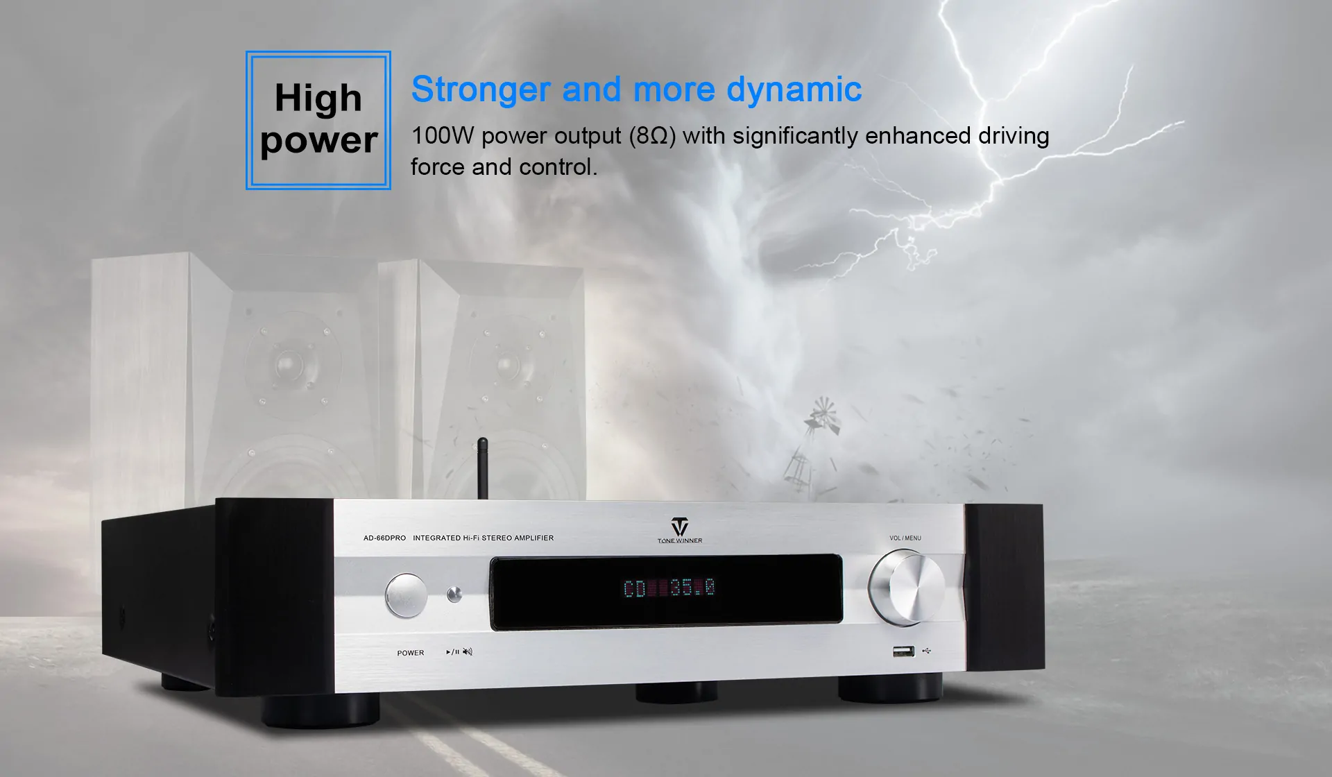 Tonewinner 2.1 Muti-function Class A integrated Hi-Fi amplifier