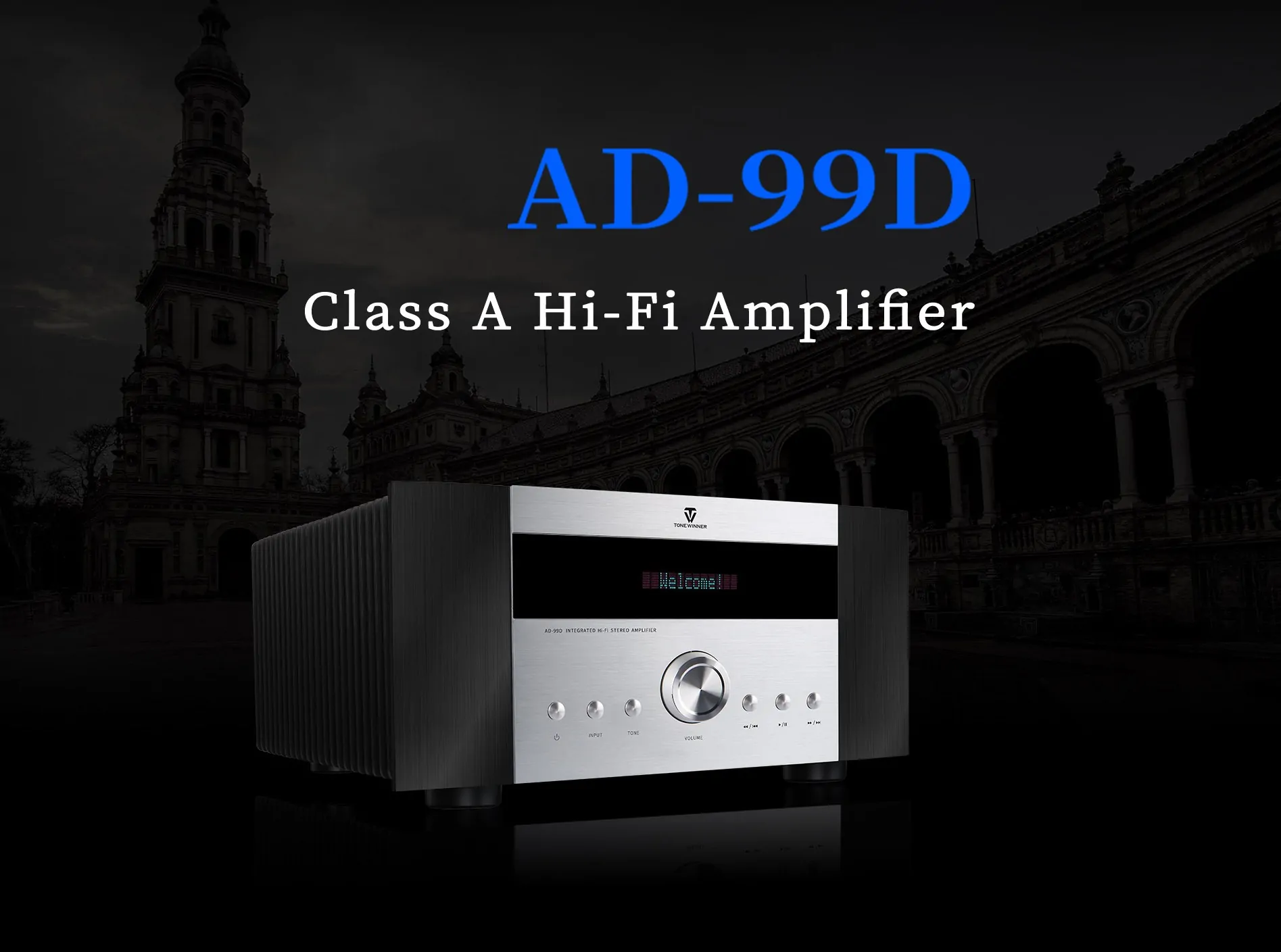ToneWinner 2 ch stereo Hi-Fi combined amplifier