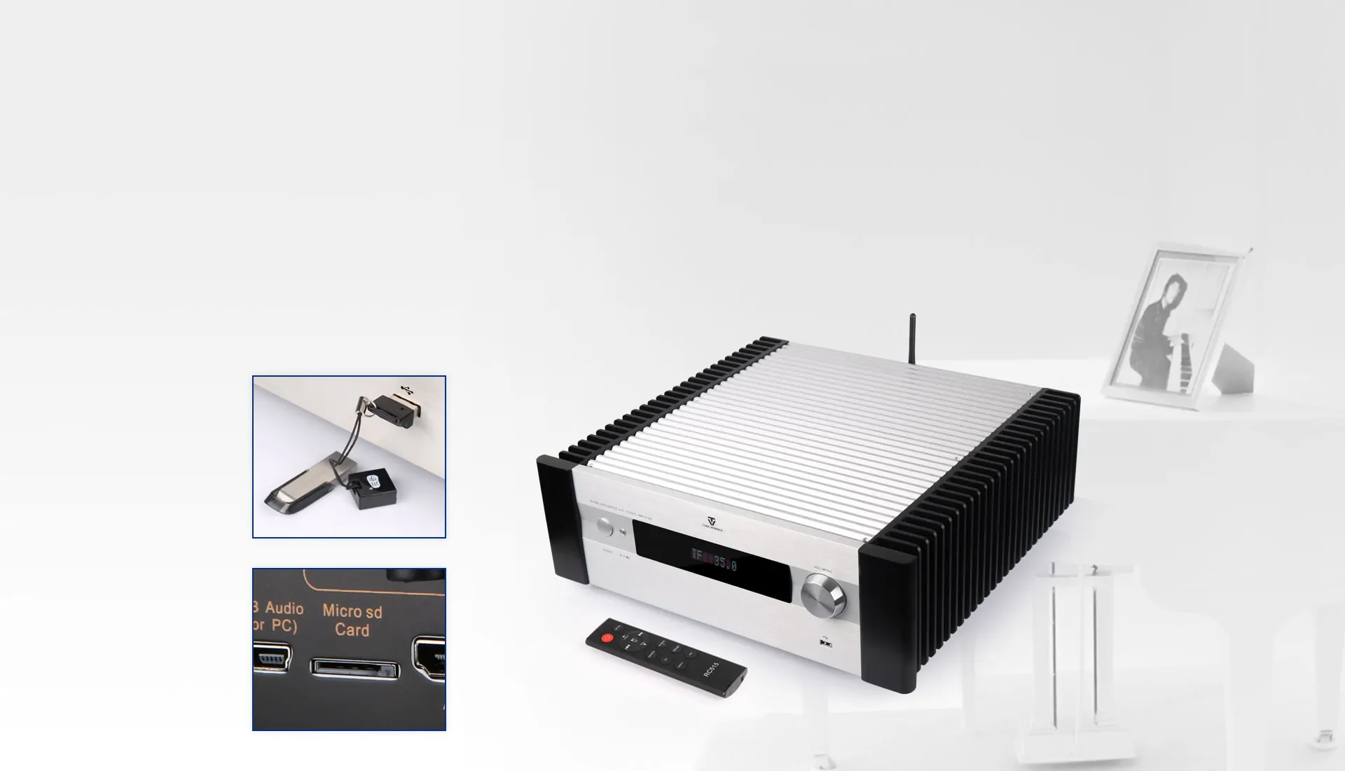 Amply nghe nhạc ToneWinner 2 kênh có preamp