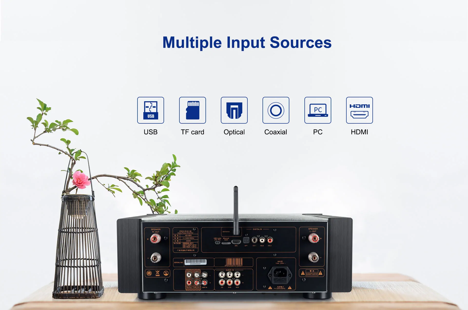 Amply nghe nhạc ToneWinner 2 kênh có preamp
