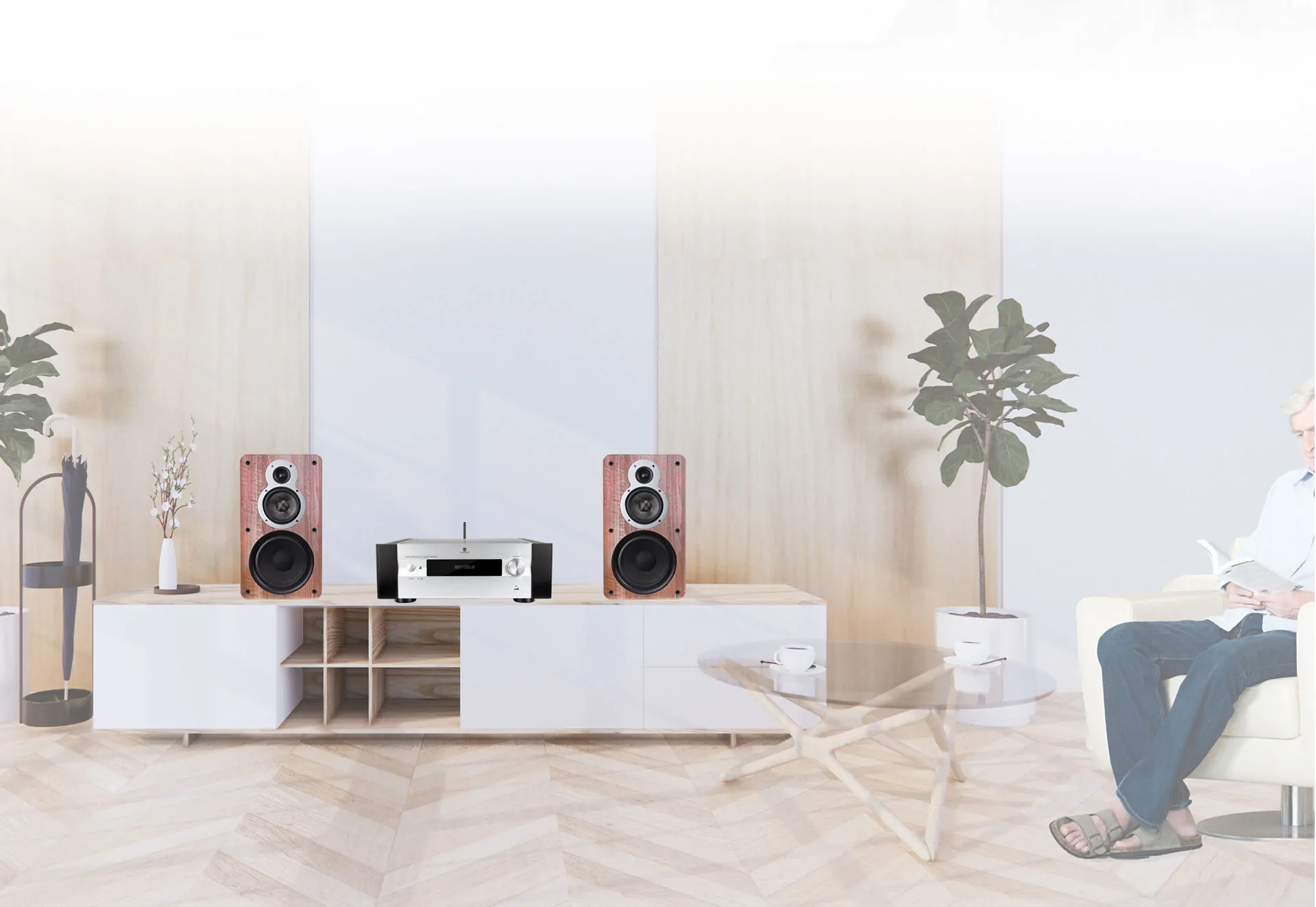 Tonewinner 440W Hi-Fi bookshelf speakers in