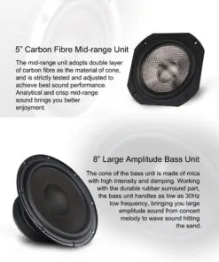 Tonewinner 440W Hi-Fi bookshelf speakers in