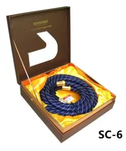 Tonewinner Hi-Fi audio speaker cable a pair golden 6N OCC cable