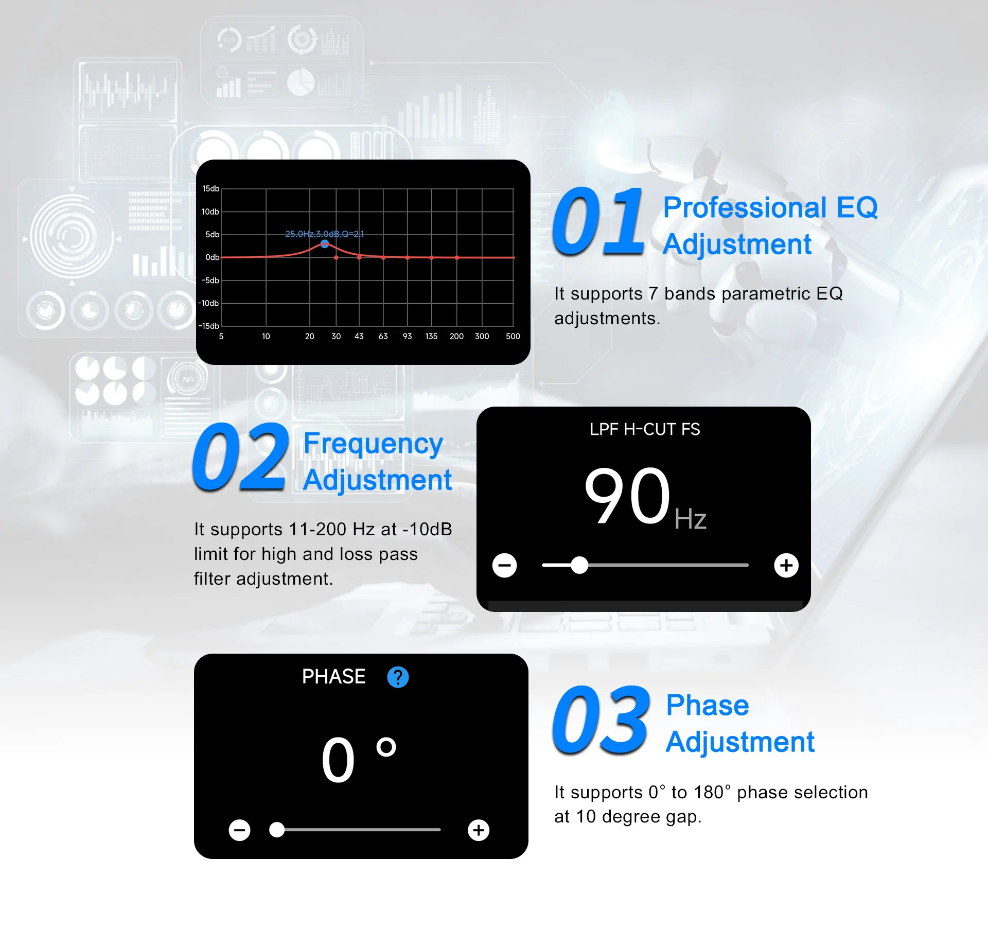 Tonewinner manufacture 18 inch DSP powered subwoofer
