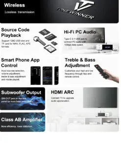 Tonewinner new arrival high speed Hi-Fi circuit stereo amplifier