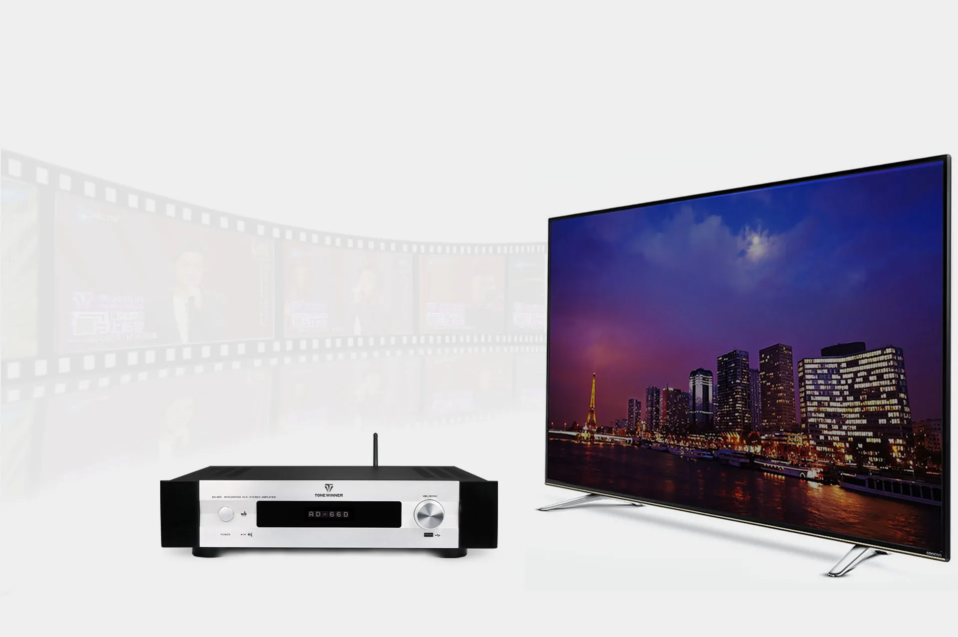Amply nghe nhạc ToneWinner 2 kênh