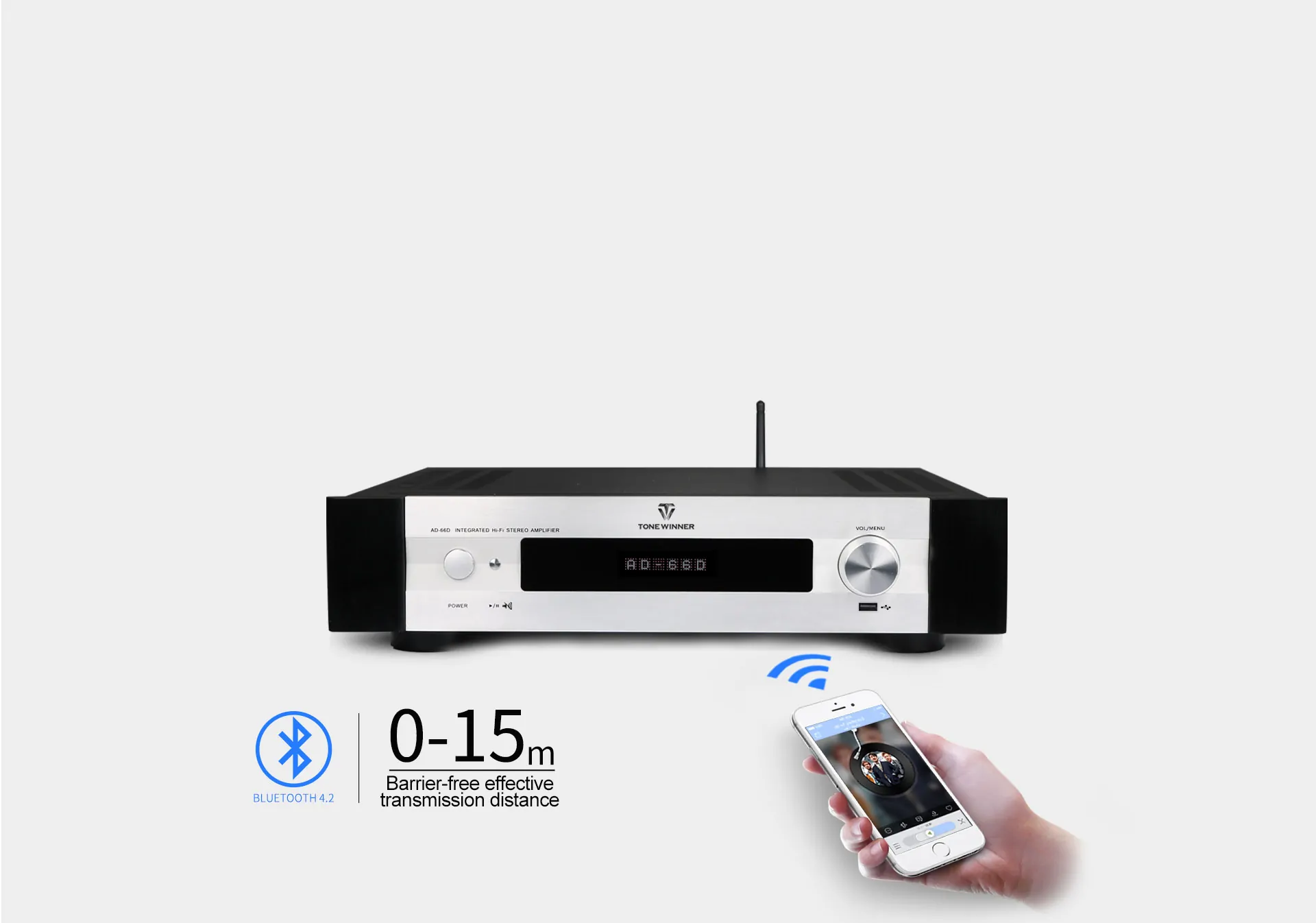Amply nghe nhạc ToneWinner 2 kênh