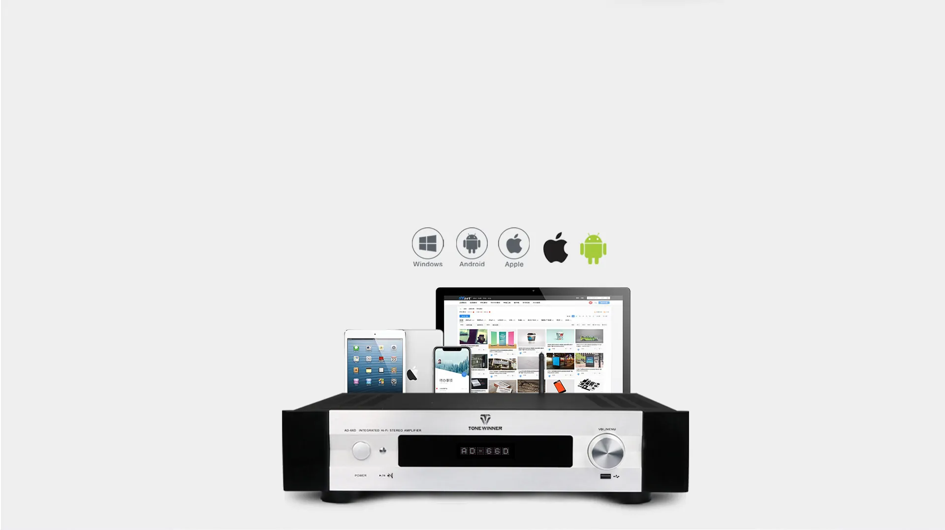 Amply nghe nhạc ToneWinner 2 kênh